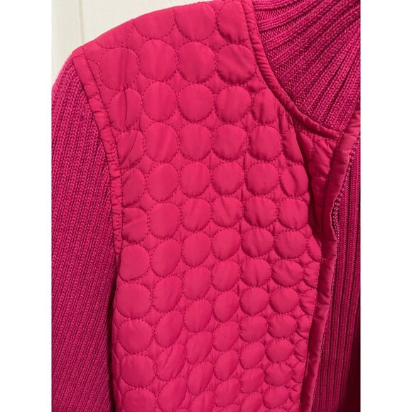 Harve Bernard Zip up Sweater Pink Size Large - Picture 6 of 8